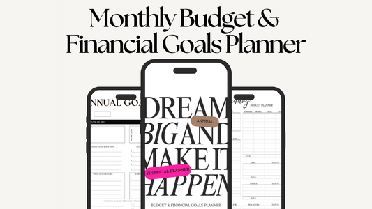 Monthly Budget & Financial Goals Planner