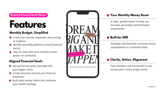 Monthly Budget & Financial Goals Planner